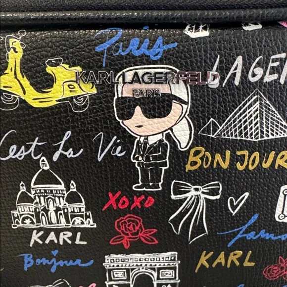 Karl Lagerfeld Multicolor Graphic Crossbody Bag - Picture 2 of 13